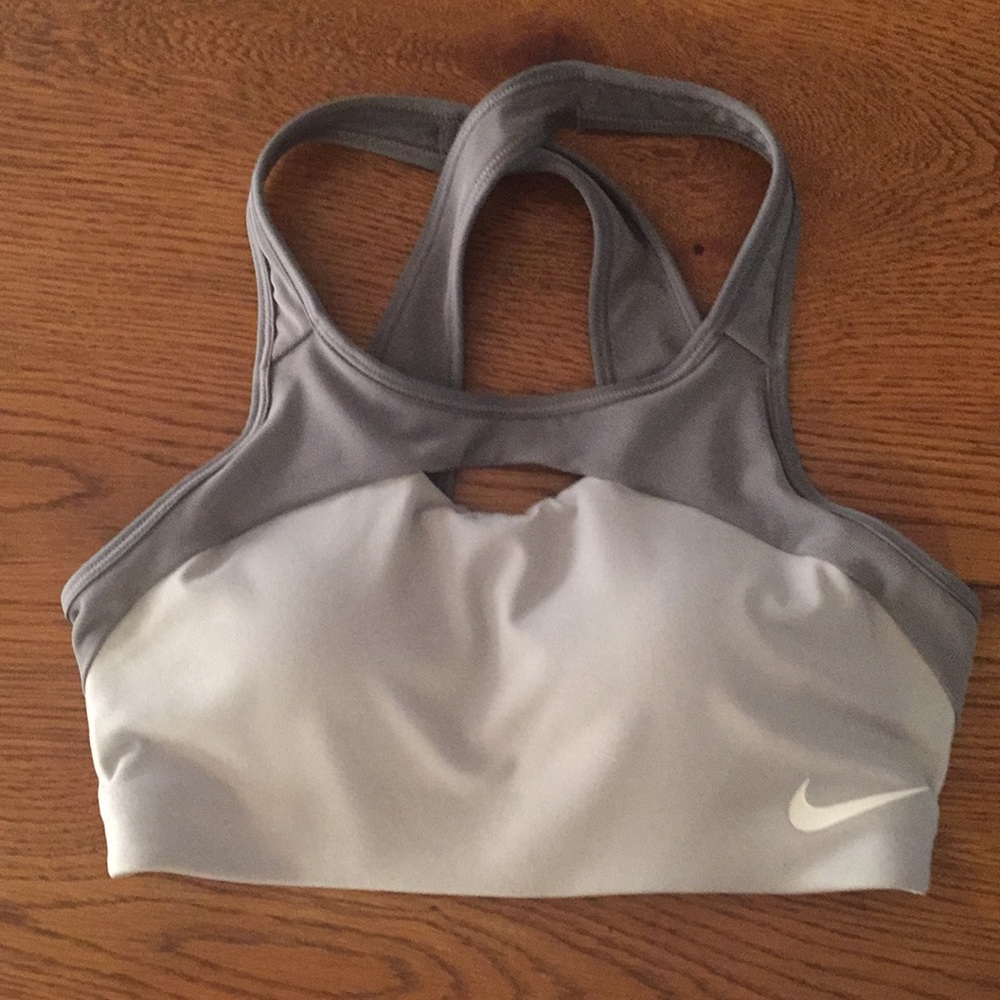 Nike peek-a-boo sports bra